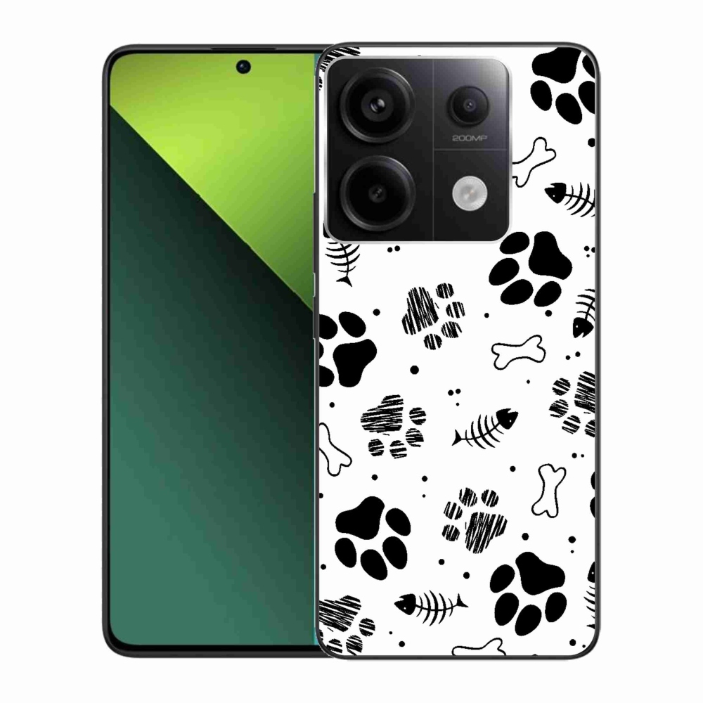 Gél borítás mmCase a Xiaomi Redmi Note 13 Pro 5G/Poco X6 5G - kutyamancsok 1