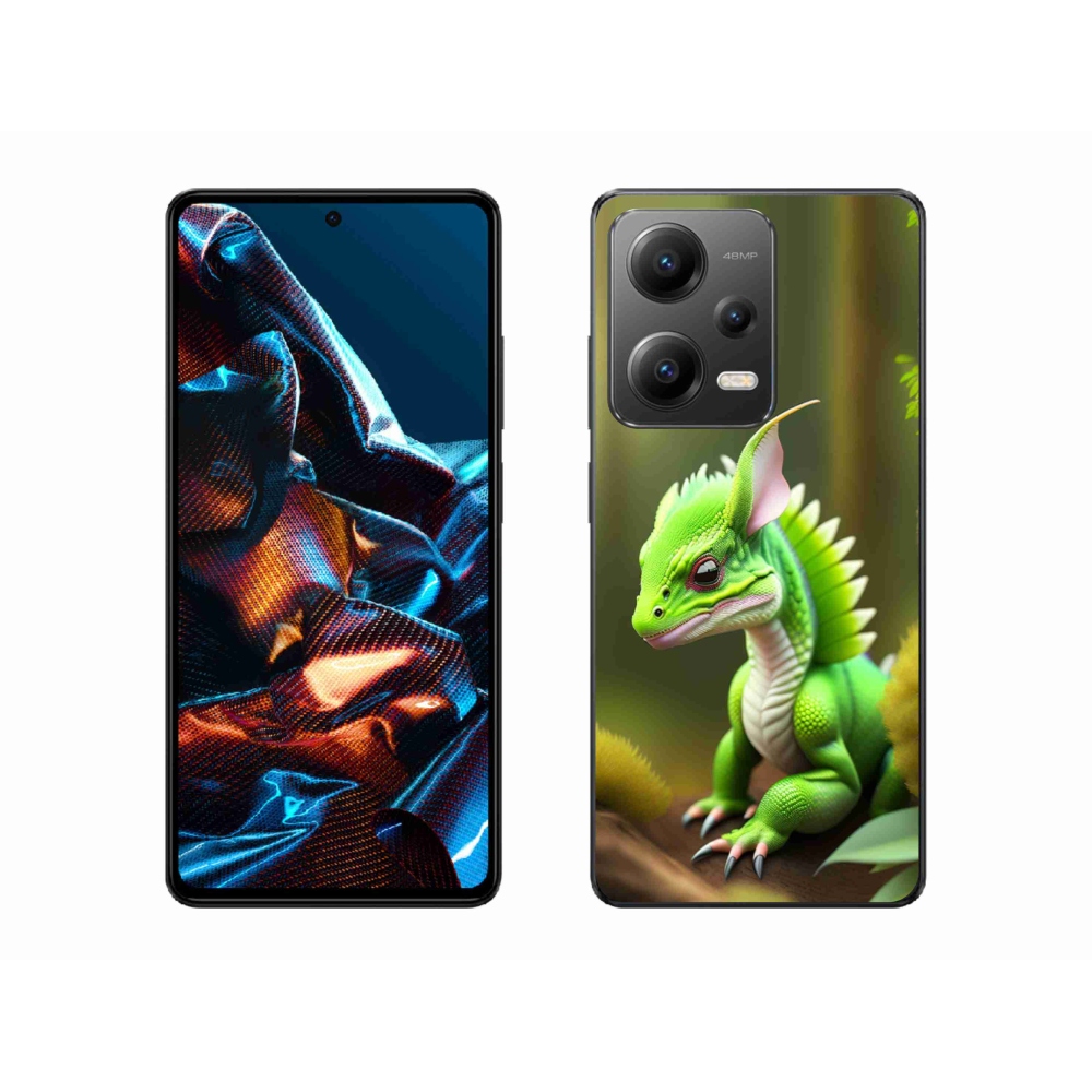 Gél borítás mmCase a Xiaomi Redmi Note 12 Pro 5G számára - zöld sárkány