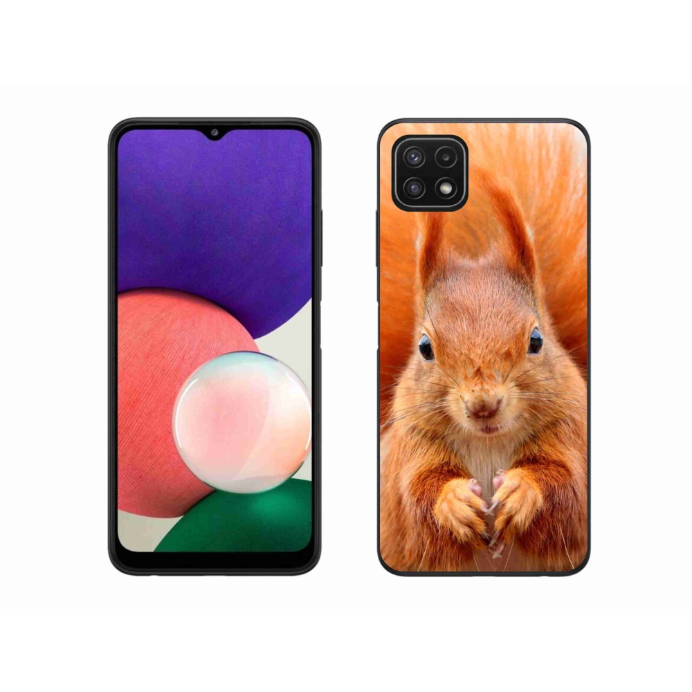 Zselés borítás mmCase Samsung Galaxy A22 5G - mókus