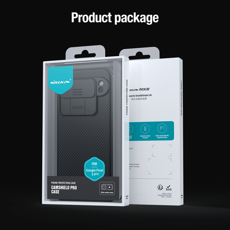 Nillkin CamShield PRO hátlap a Google Pixel 9 Pro-hoz Fekete