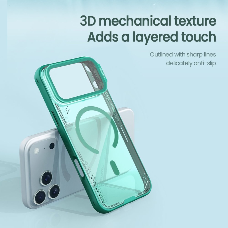 Nillkin Iceblade Prop mágneses borító Apple iPhone 17 Pro Max készülékhez Zöld