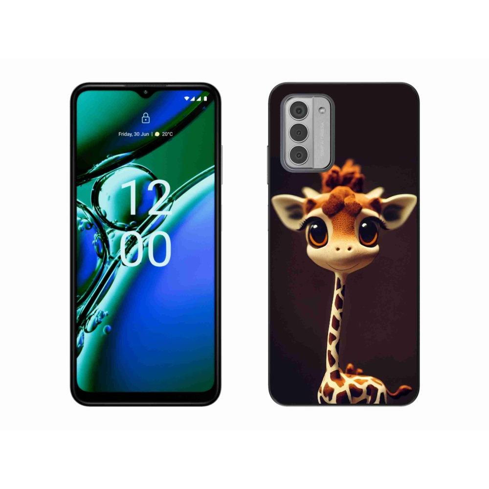 Zselés borítás mmCase a Nokia G42 készülékhez - kis zsiráf