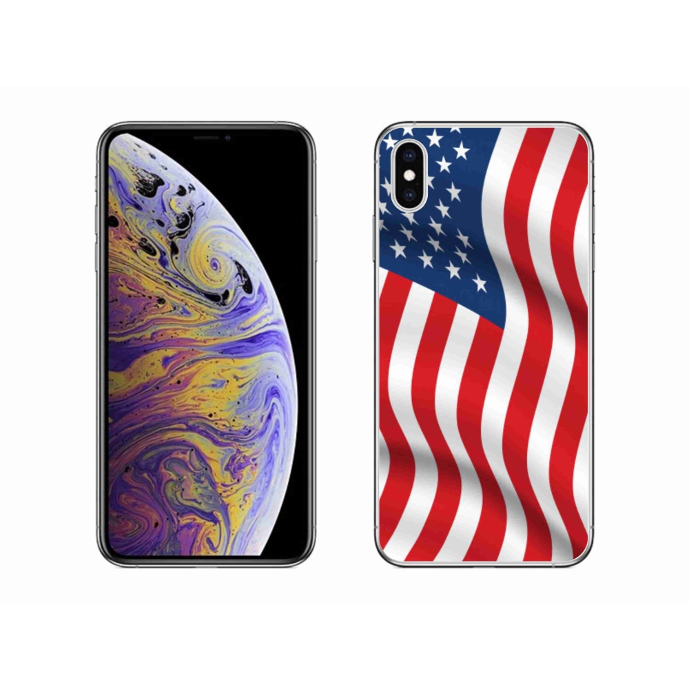 Zselés borítás mmCase iPhone XS Max készülékhez - amerikai zászló