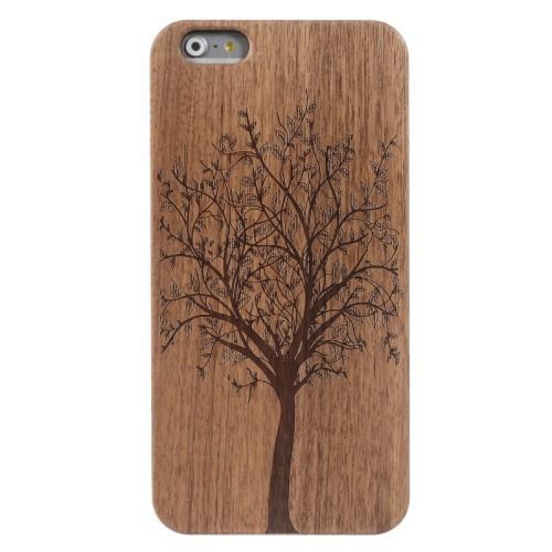 Misztikus műanyag tok fa hátlappal iPhone 6 és 6s készülékhez - fa