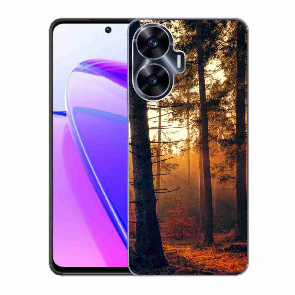 Gél tok mmCase a Realme C55 készülékhez - erdő