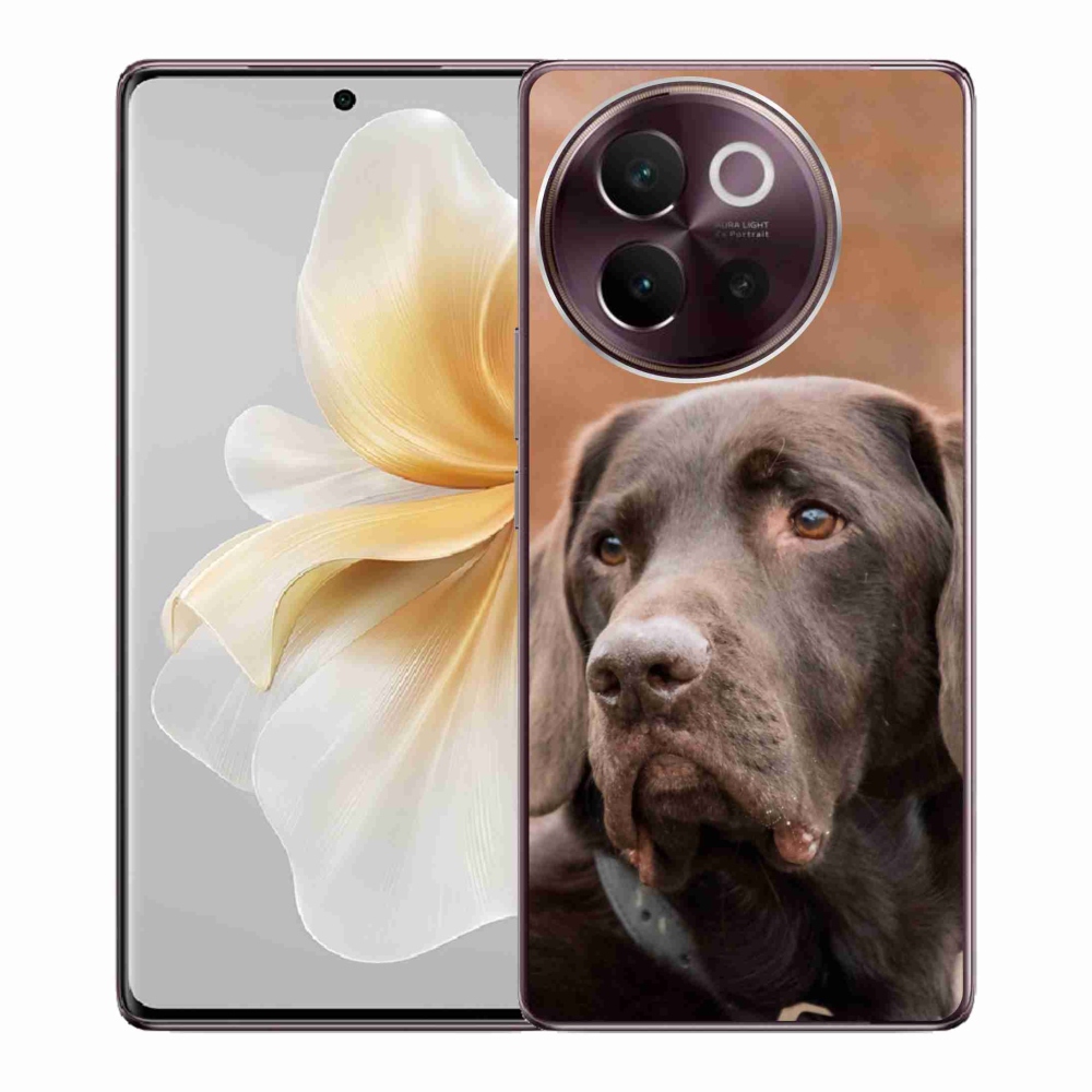 Gél tok mmCase a Vivo V40 Lite 5G készülékhez - barna labrador