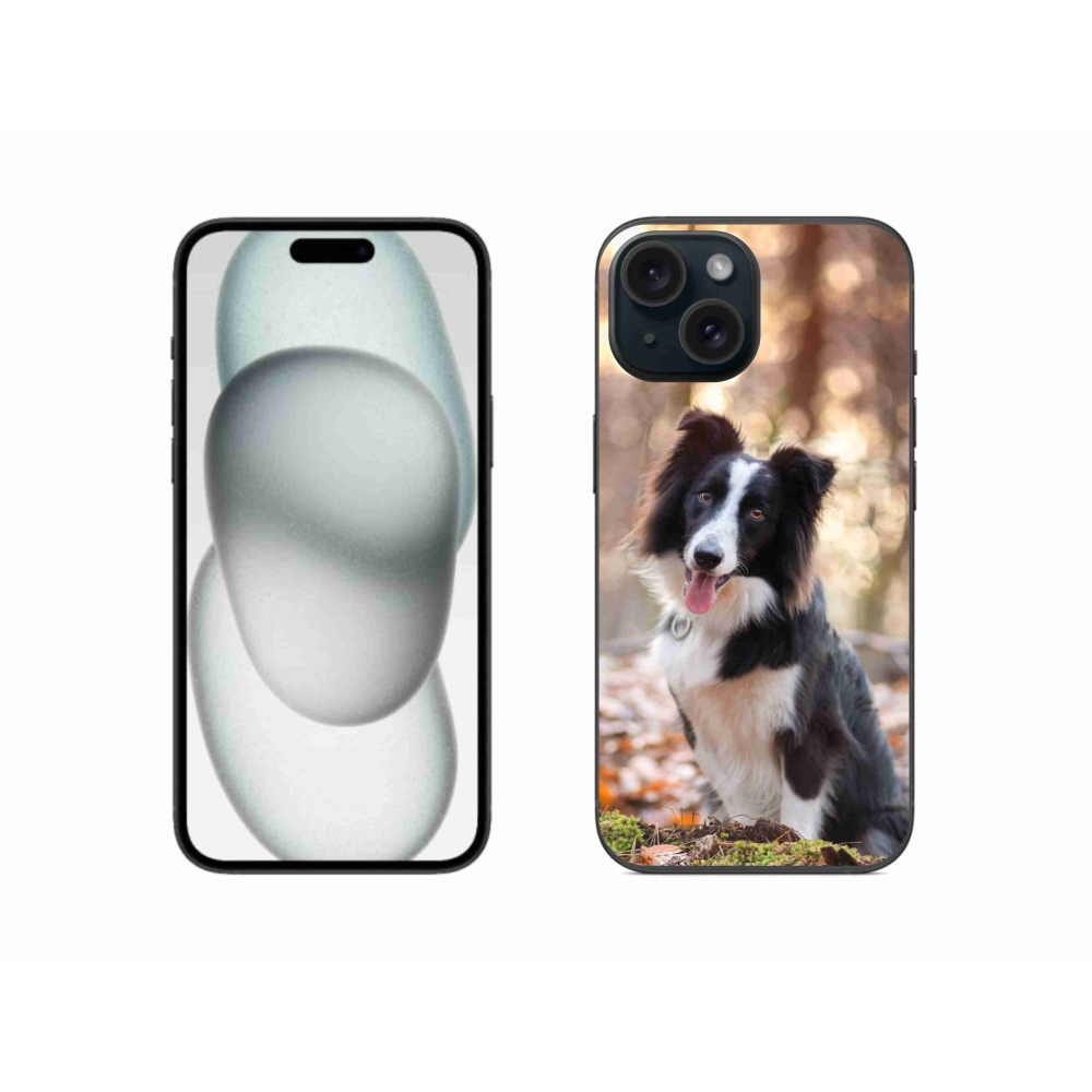 Gél tok mmCase iPhone 15-hez - border colie 1