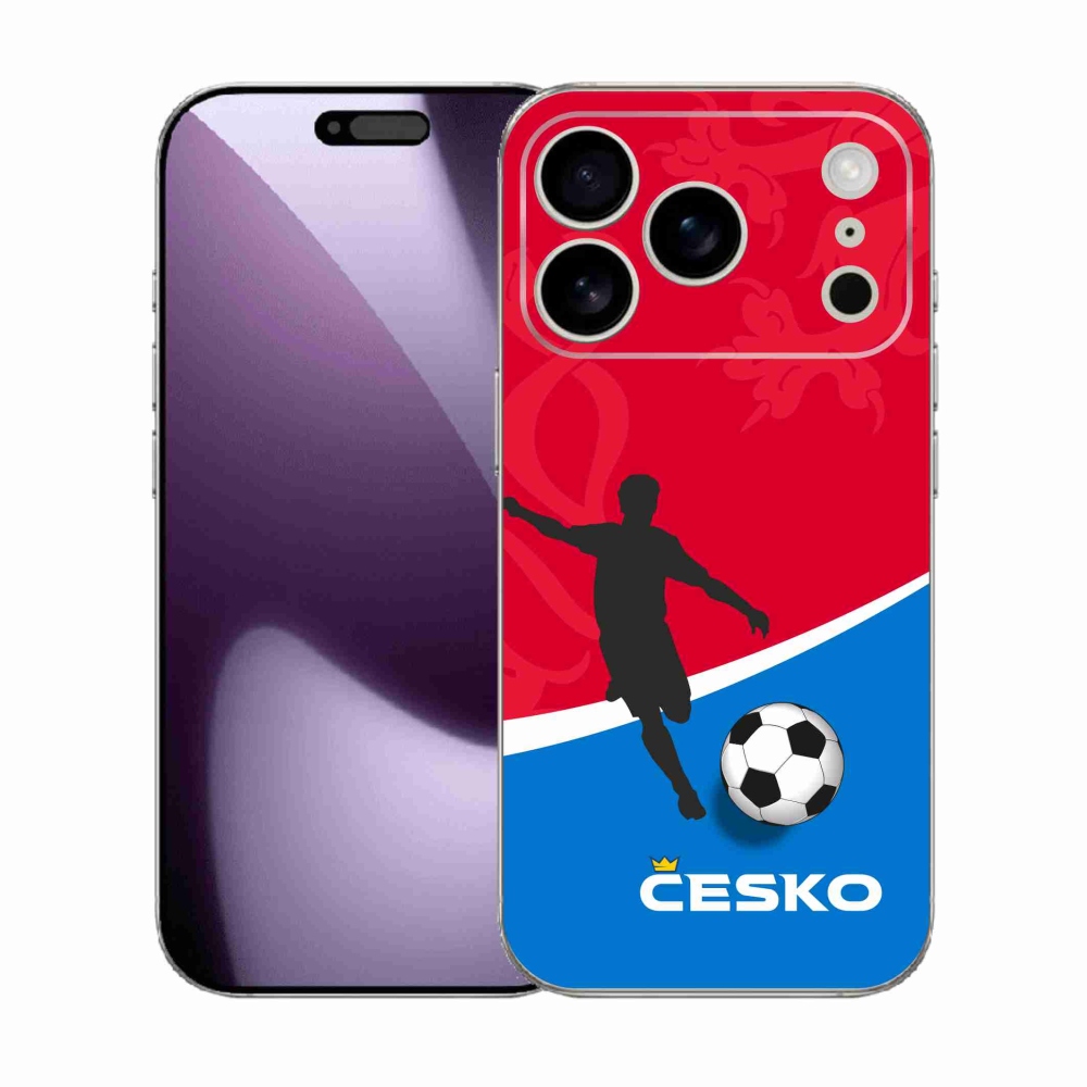 Gél borítás mmCase iPhone 17 Pro készülékhez - futball Csehország