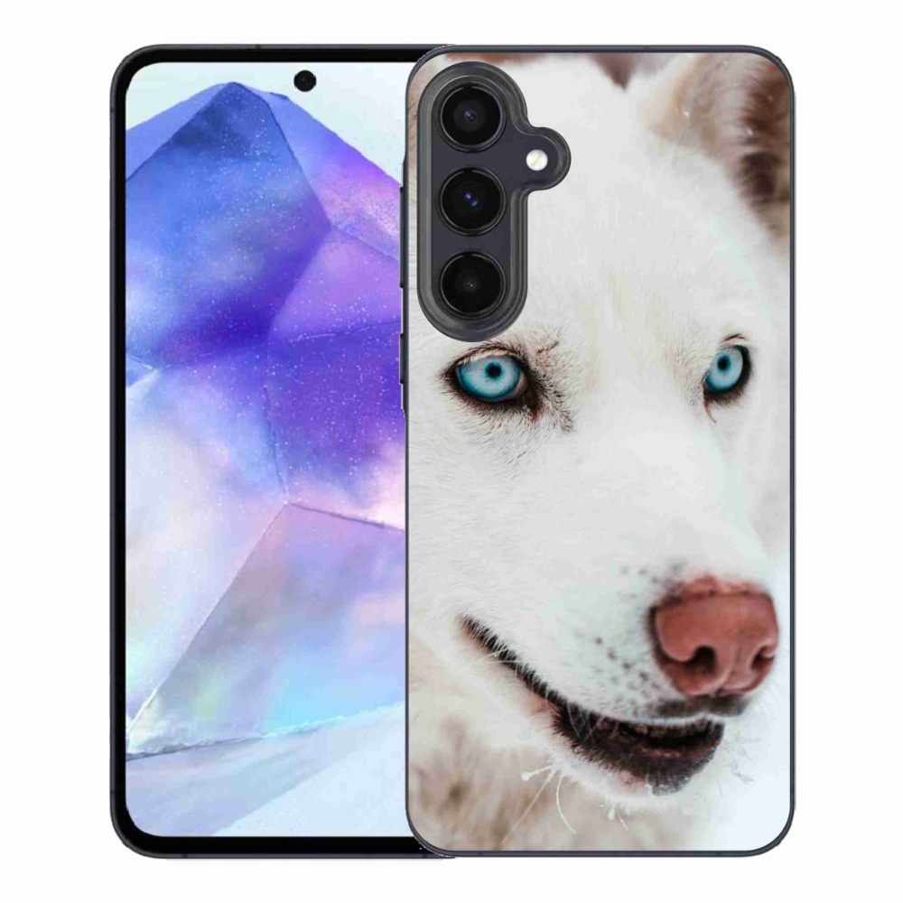 Gél tok mmCase a Samsung Galaxy A55 5G készülékhez - kutyaszemmel nézve