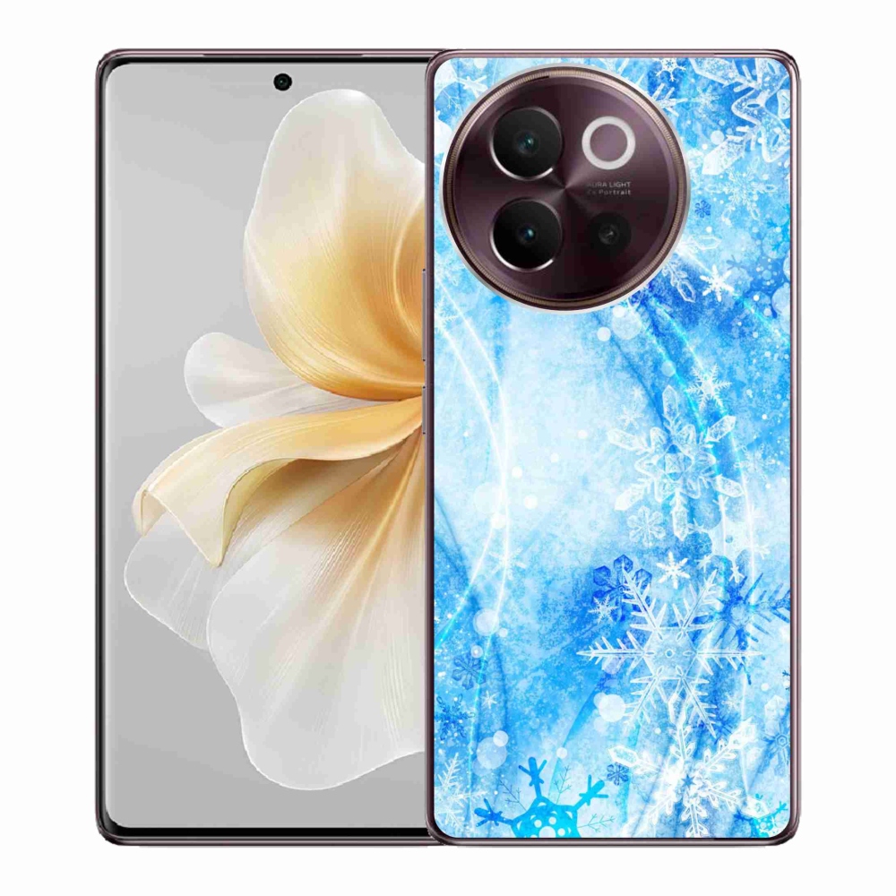 Gél borítás mmCase a Vivo V40 Lite 5G készülékhez - hópelyhek