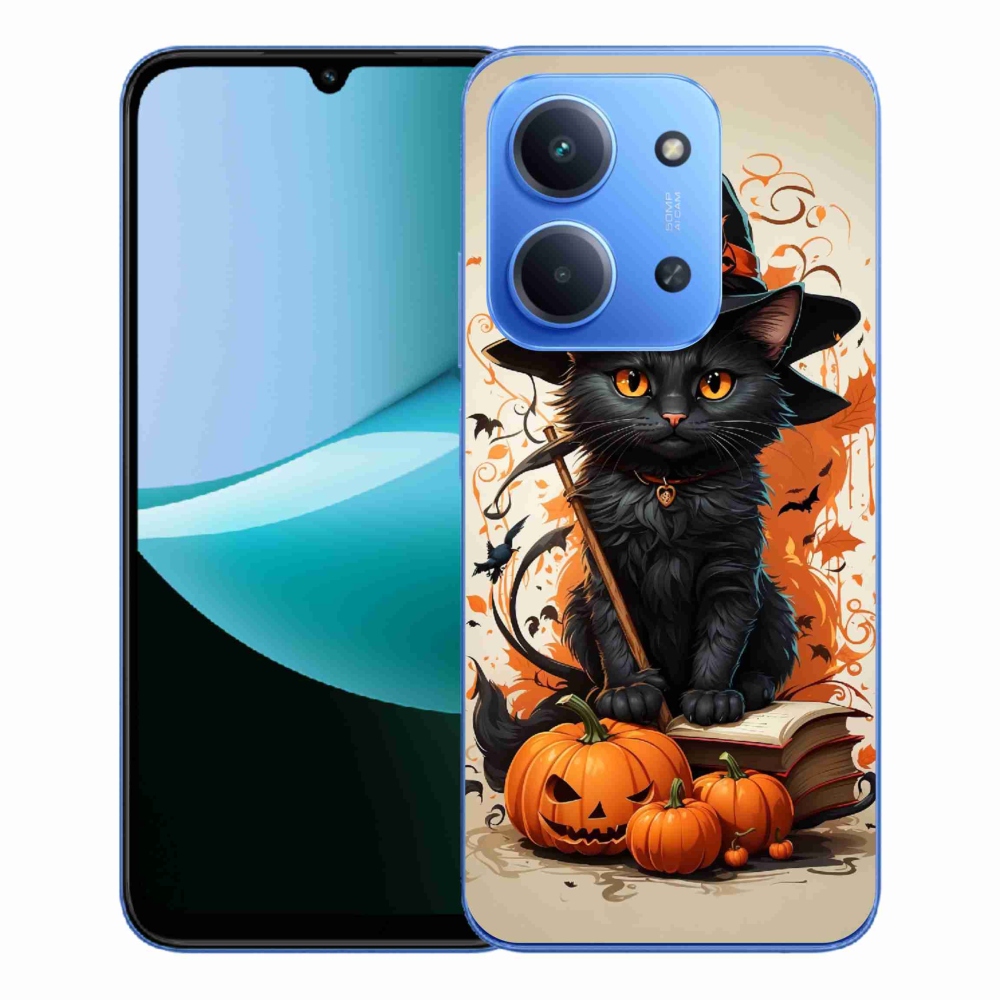 Gél borítás mmCase a Xiaomi Redmi 15C 4G/5G (173mm) - macska varázslóhoz