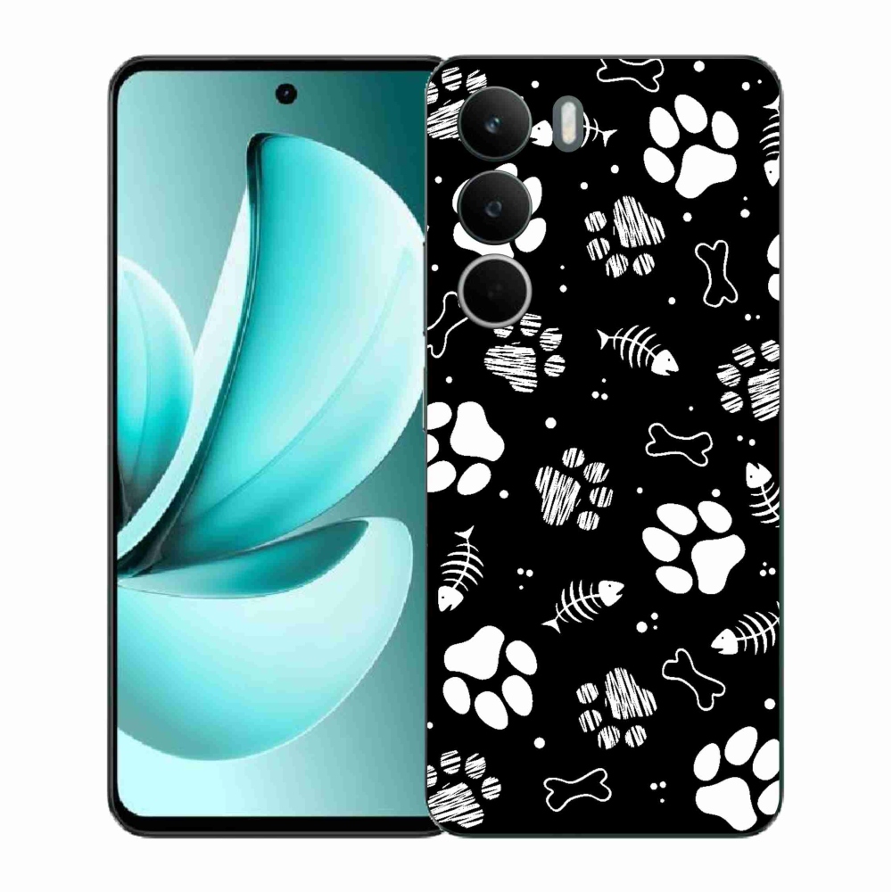 Gél borítás mmCase a Realme C71 készülékhez - kutyamancsok