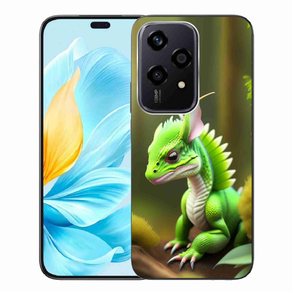 Zselés borítás mmCase a Honor 200 Lite 5G készülékhez - zöld sárkány