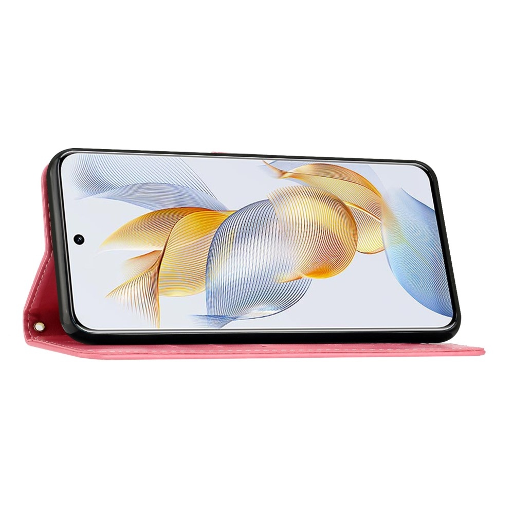 Virágok könyvtáska Honor 90 - rózsaszín