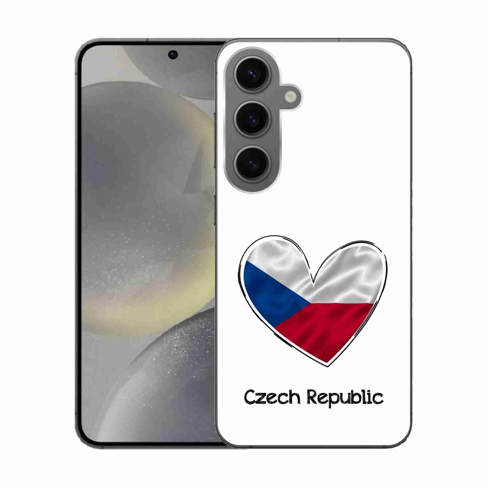 Gél borító mmCase Samsung Galaxy S24 - zászló szív fehér háttérrel