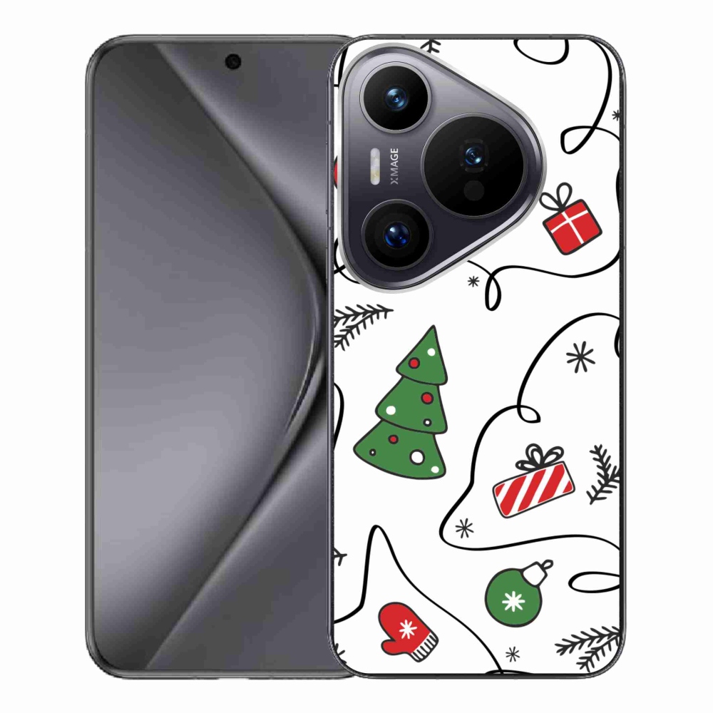 Gél borító mmCase a Huawei Pura 70 Pro készülékhez - karácsonyi motívumok