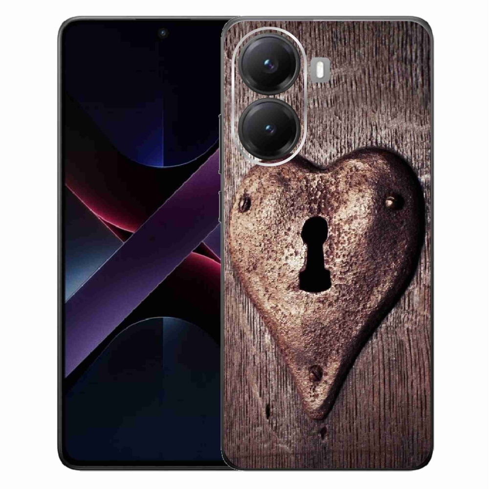 Gél borítás mmCase a Xiaomi Poco X7 Pro 5G számára - szív alakú zár