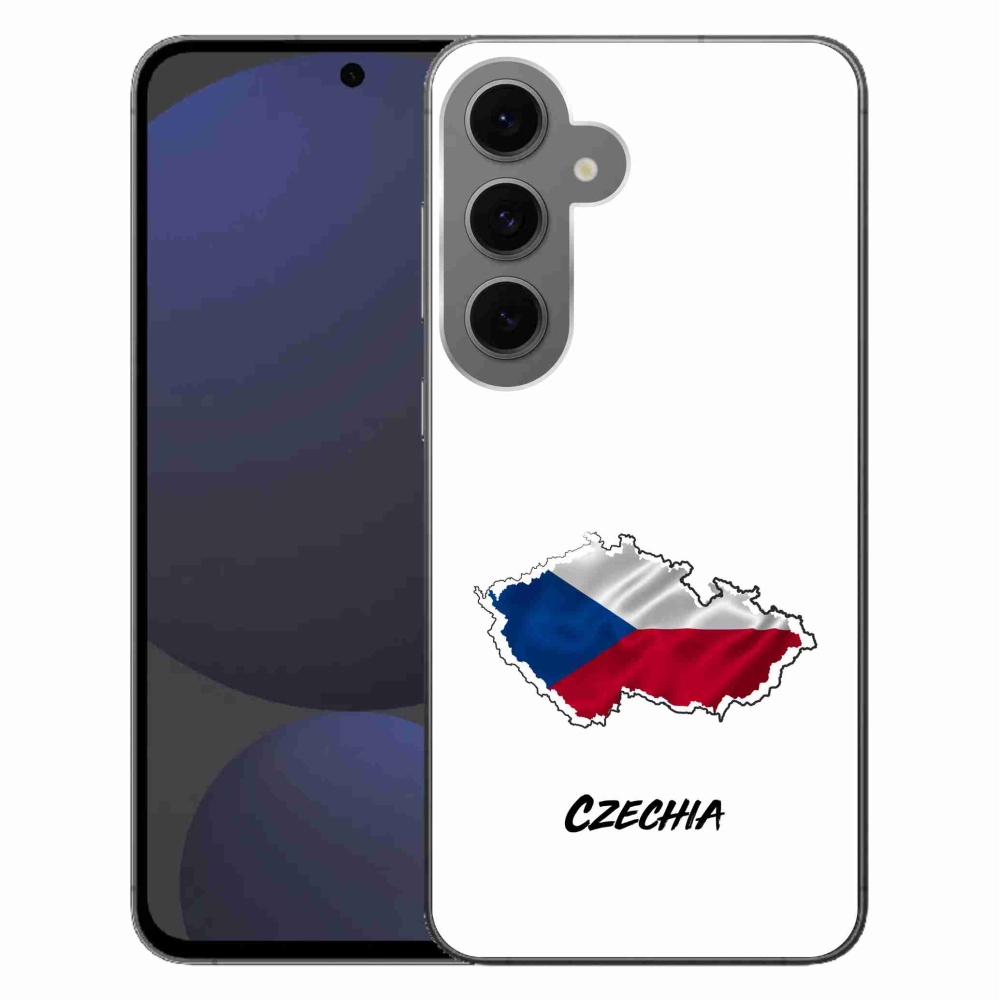 Gél védőhuzat mmCase Samsung Galaxy S24 FE - Csehország fehér háttér