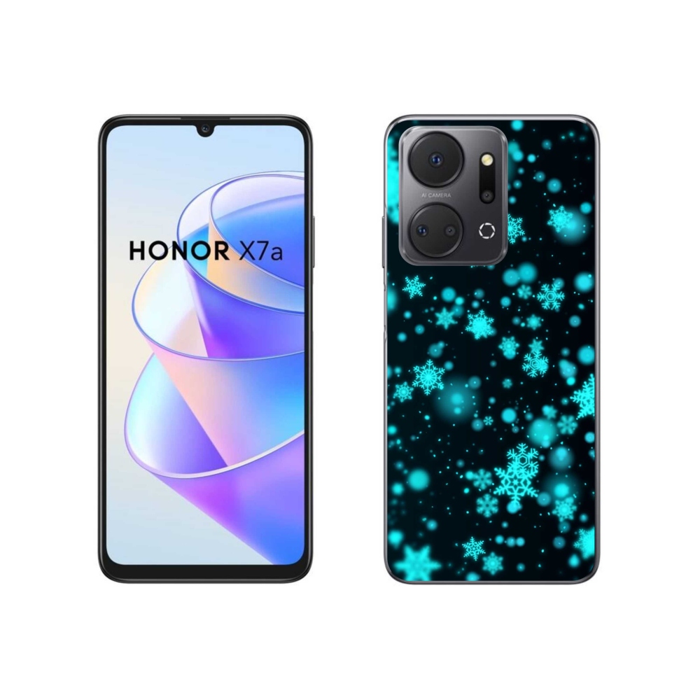 Zselés borítás mmCase a Honor X7a készülékhez - hópelyhek 1