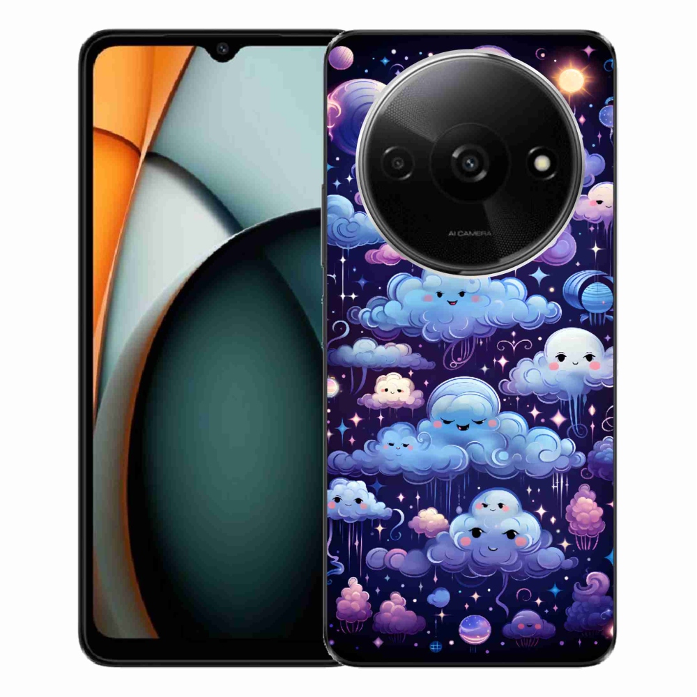 Gél borítás mmCase a Xiaomi Redmi A3-hoz - felhők