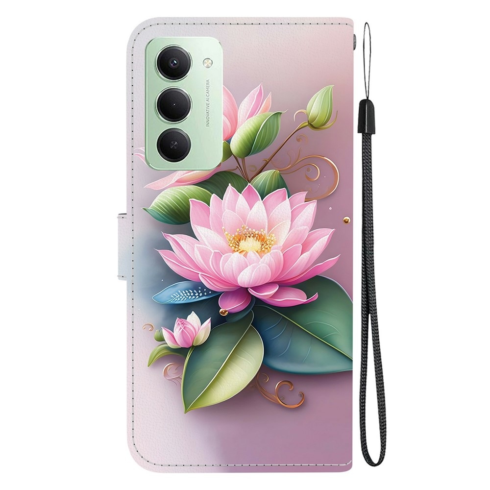 Sokoldalú könyvtáska Xiaomi Redmi 15 4G (171mm) - lótuszvirág