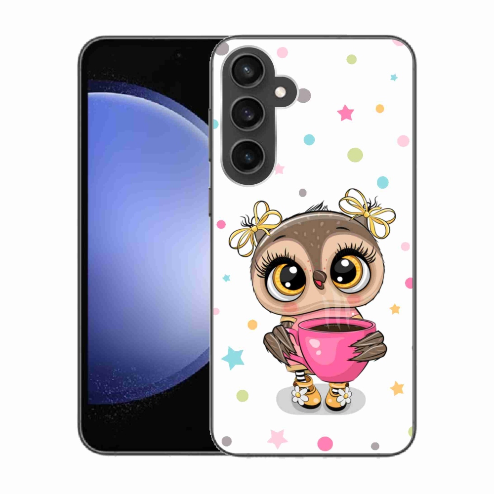 Zselés borítás mmCase Samsung Galaxy S23 FE készülékhez - rajzfilm bagoly