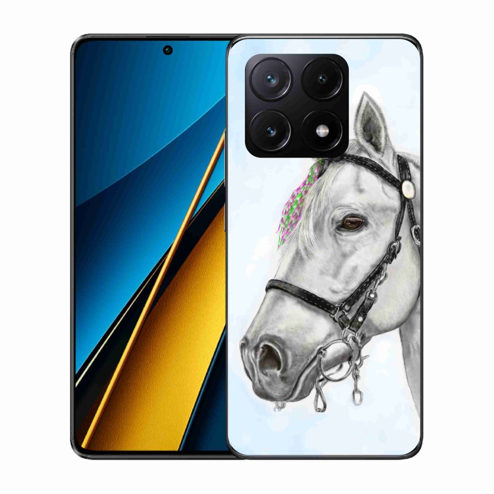 Gél borítás mmCase a Xiaomi Poco X6 Pro 5G-hez - fehér ló 1