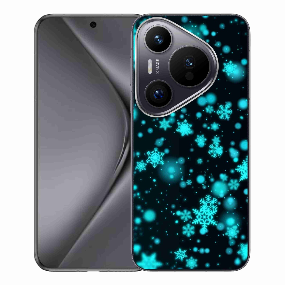 Zselés borítás mmCase a Huawei Pura 70 Pro készülékhez - hópelyhek 1