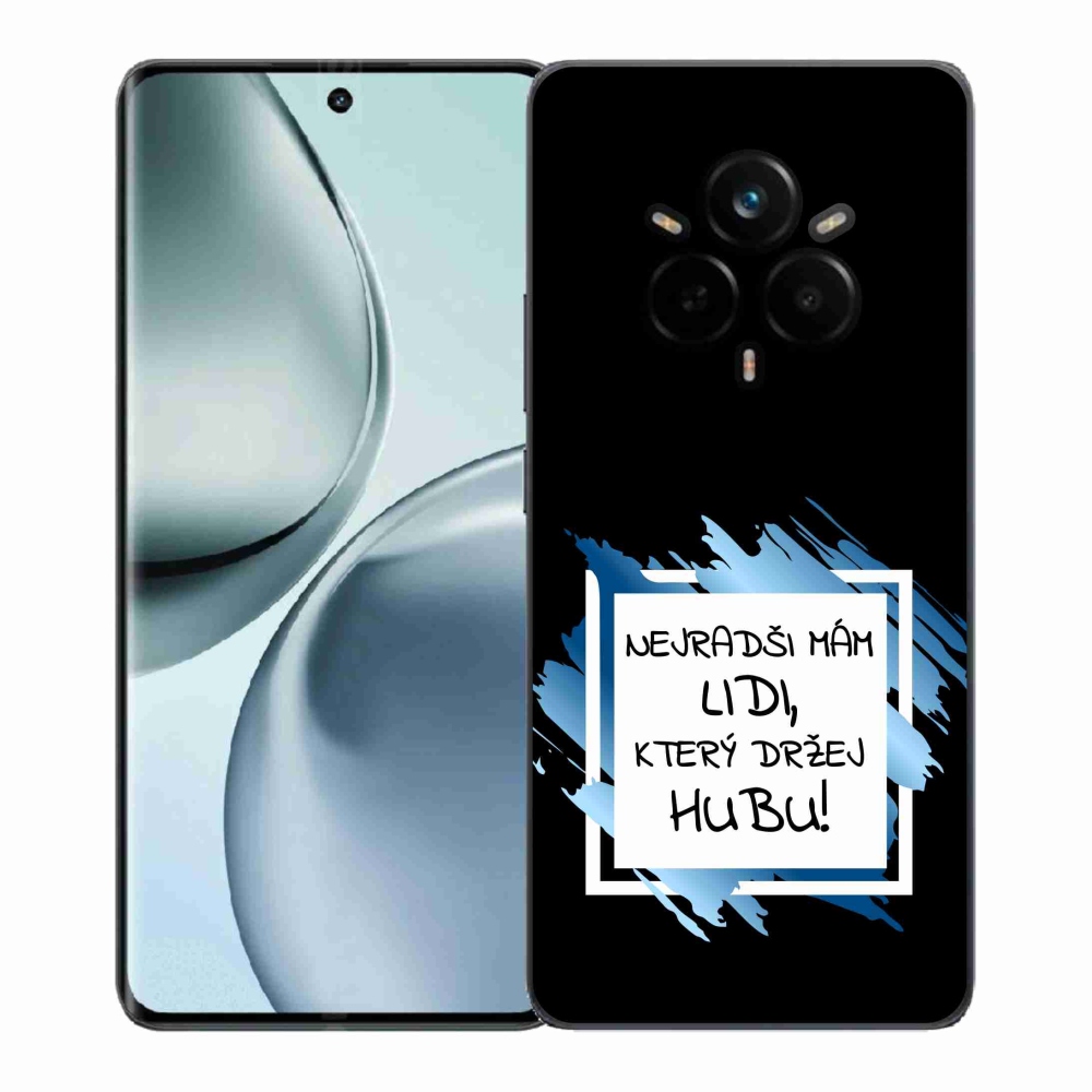 Gél borító mmCase a Realme 14 Pro 5G számára - vicces szöveg 7 fehér és fekete háttérrel