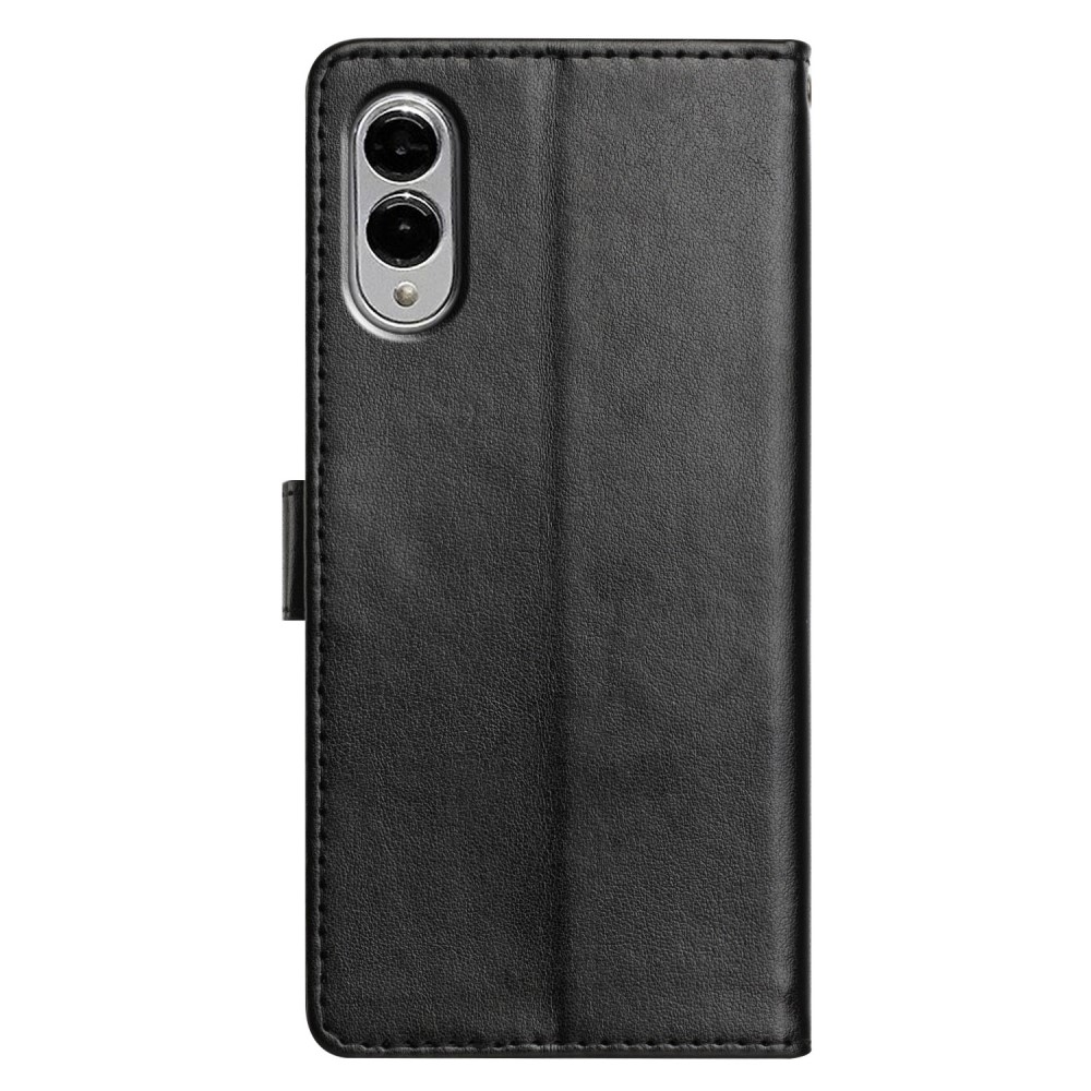 Vérrögök könyv tok Samsung Galaxy S25 Edge készülékhez - fekete