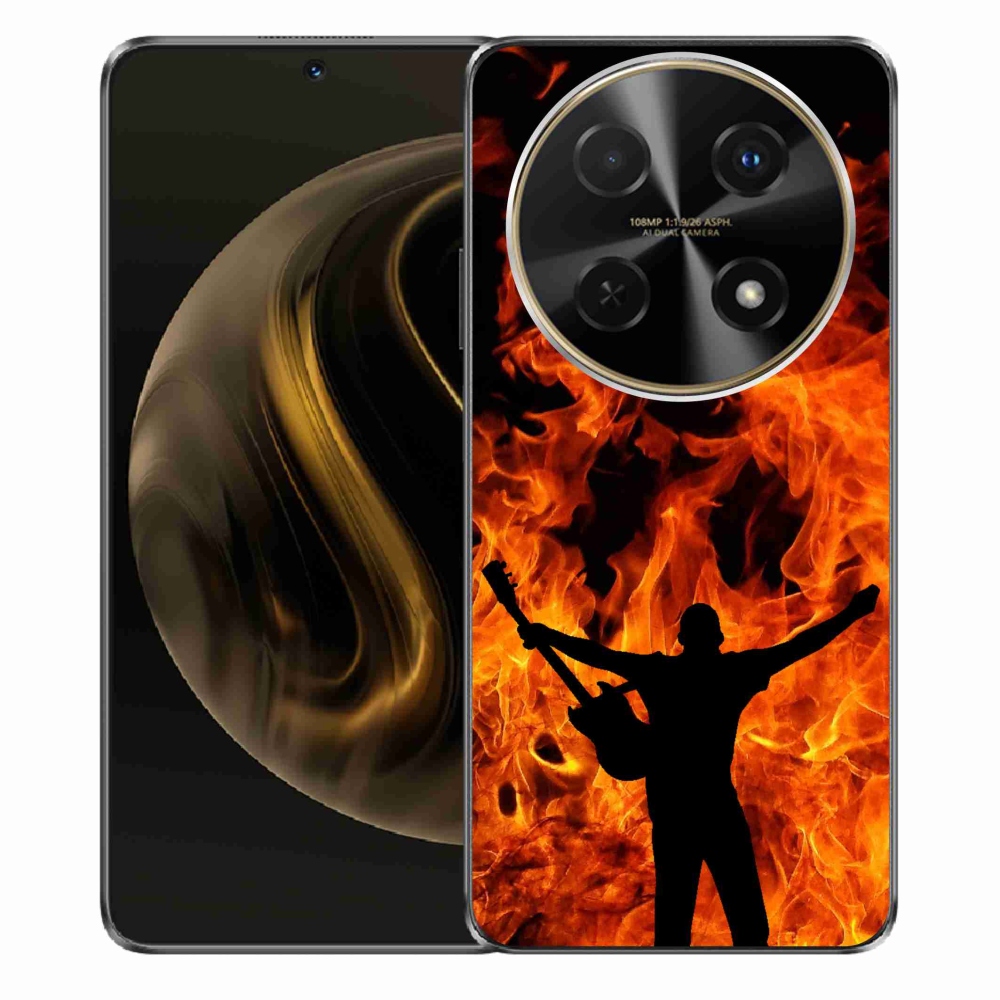 Gél borítás mmCase a Huawei Nova 12i - zenész és tűz