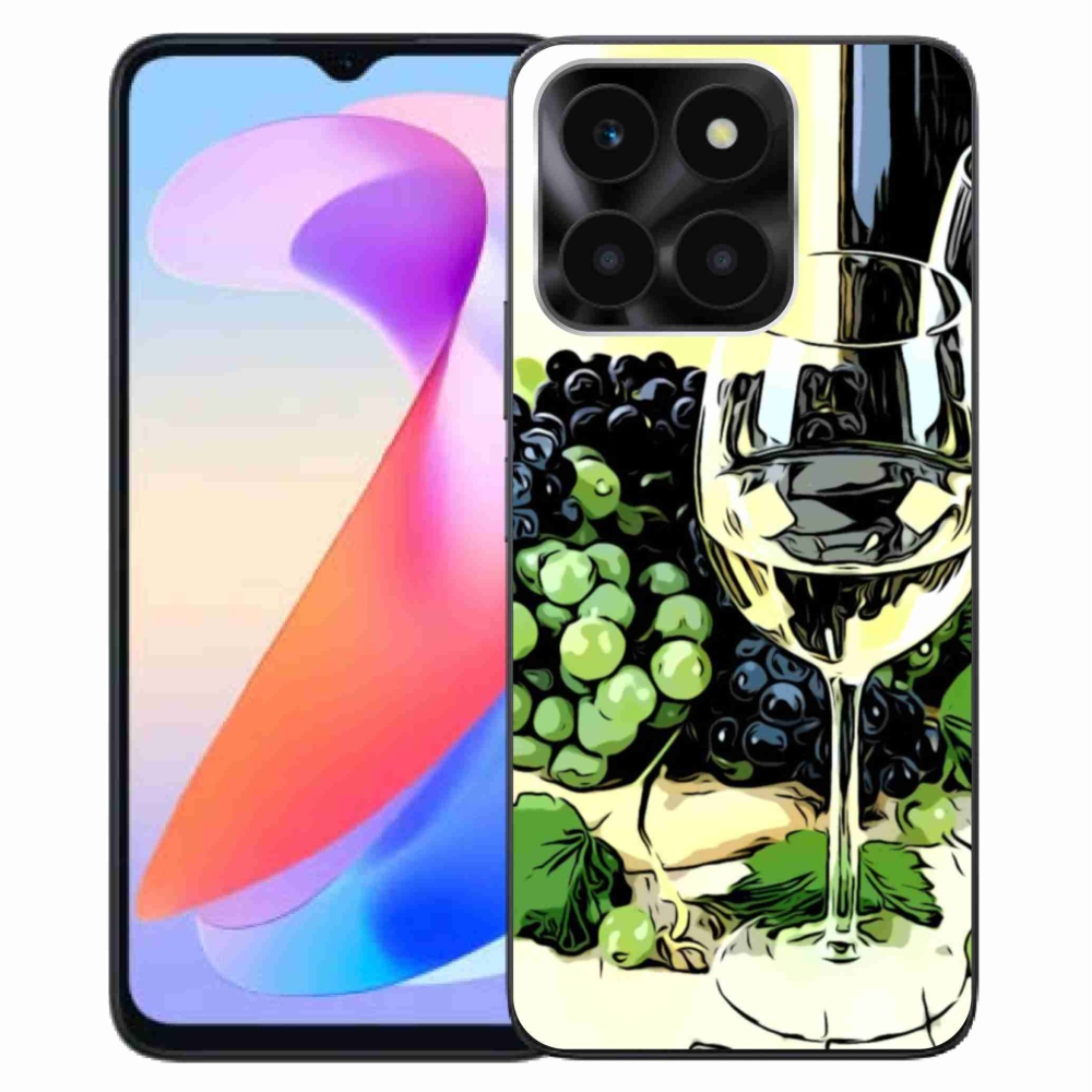 Zselés borítás mmCase a Honor X6a számára - pohár bor