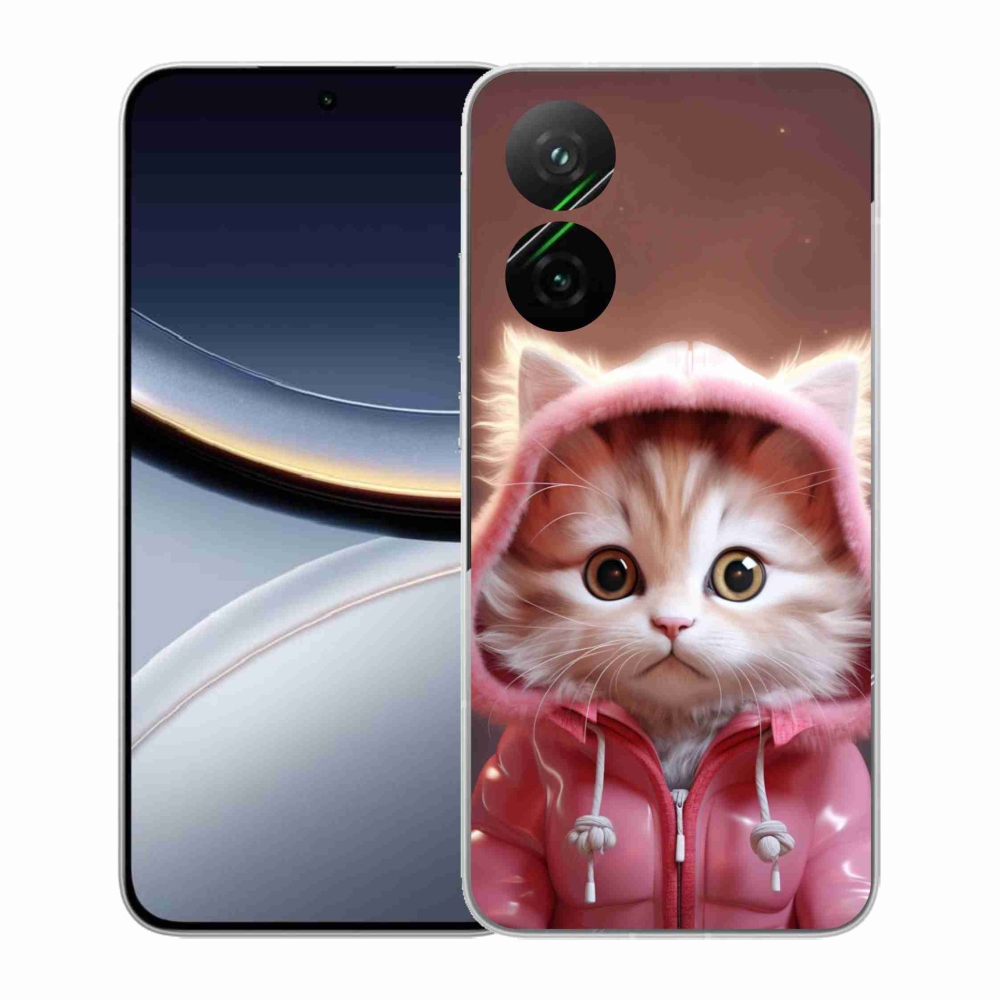 Gél borító mmCase a Xiaomi Poco F7 5G számára - aranyos cica 3