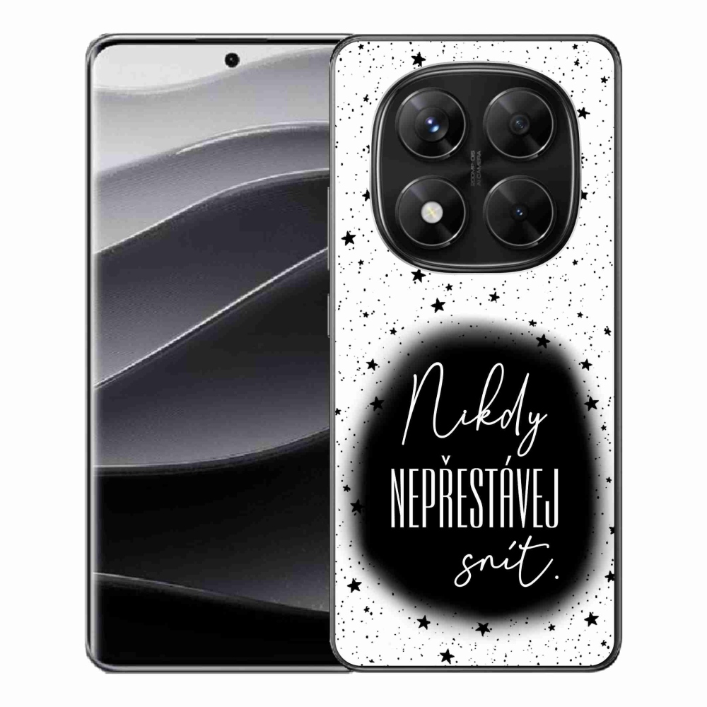 Gél borítás mmCase a Xiaomi Redmi Note 14 Pro 5G/Poco X7 5G - idézet 1 fekete és fehér háttérrel