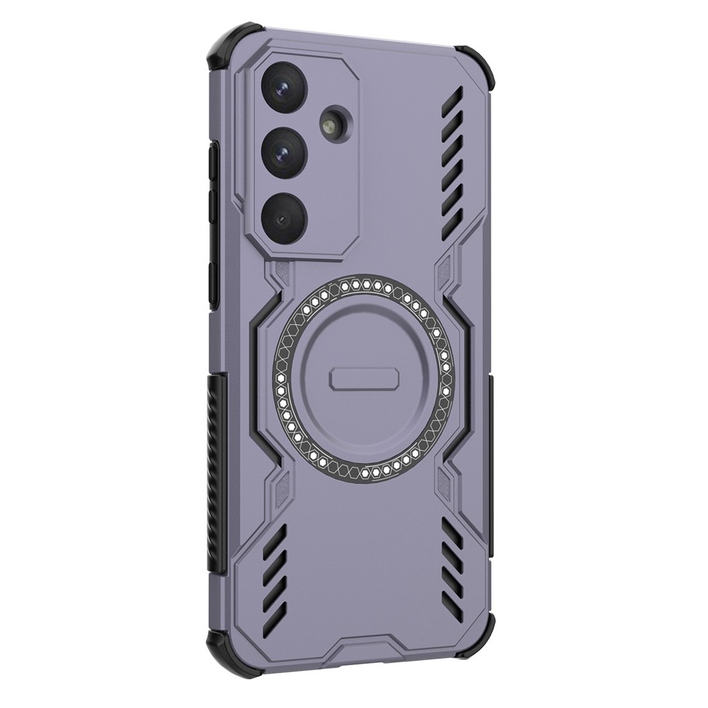 Üreges, tartós védőburkolat MagSafe-val Samsung Galaxy S25 FE-re - lila