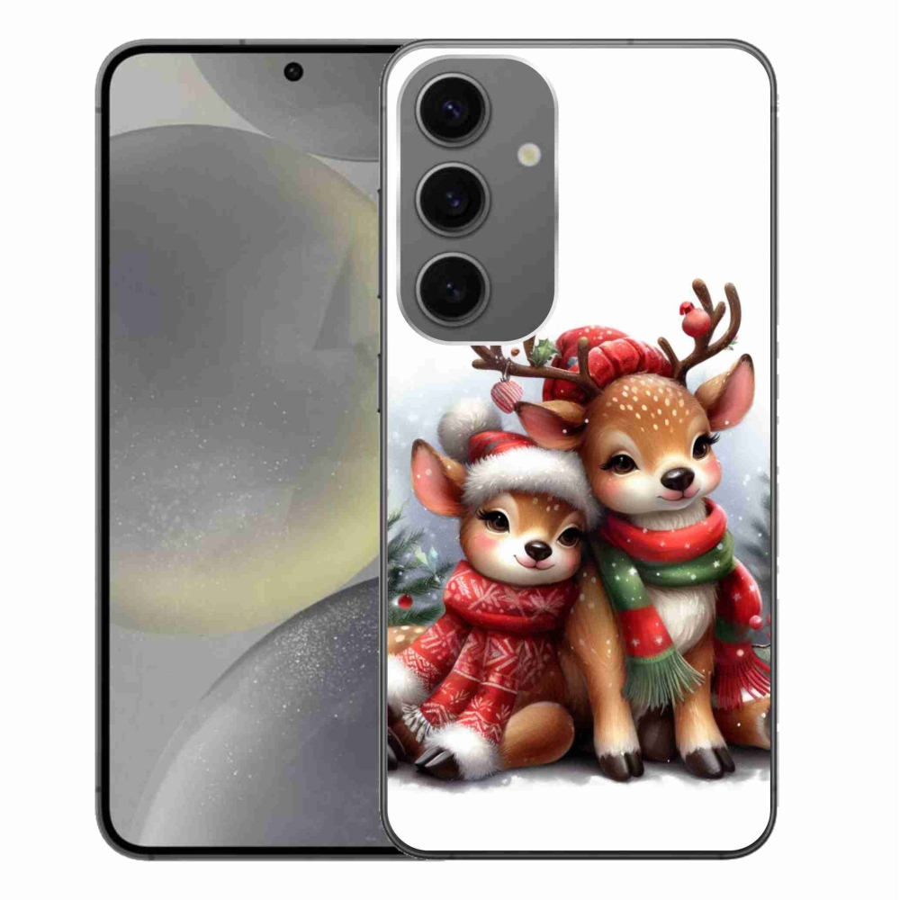 Gél borítás mmCase Samsung Galaxy S24+ készülékhez - karácsonyi rénszarvas