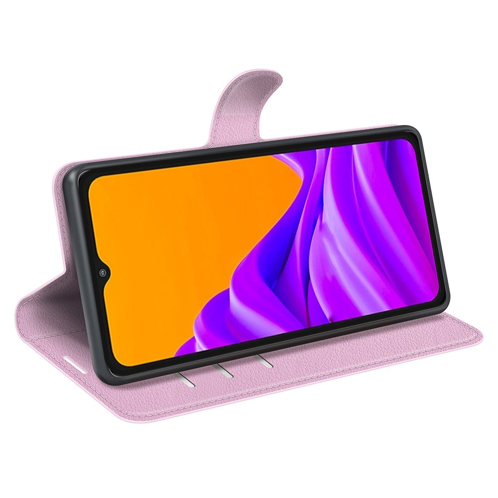 Litchi könyv tok Samsung Galaxy Xcover 7 Pro készülékhez - rózsaszín