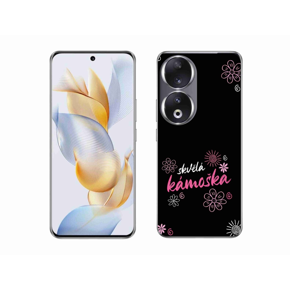 Gél borító mmCase a Honor 90-hez - nagyszerű barát fekete háttérrel