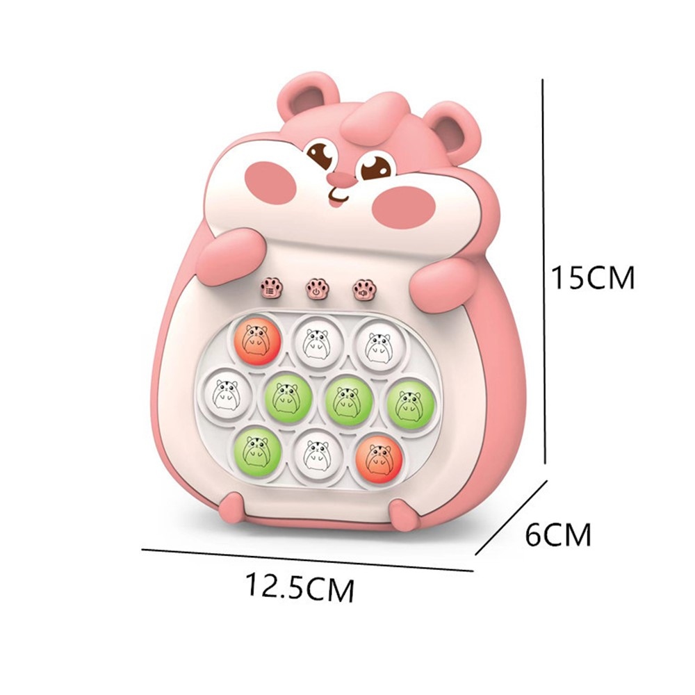 Elektronikus reakciójáték buborékpanellel gyerekeknek - rózsaszín
