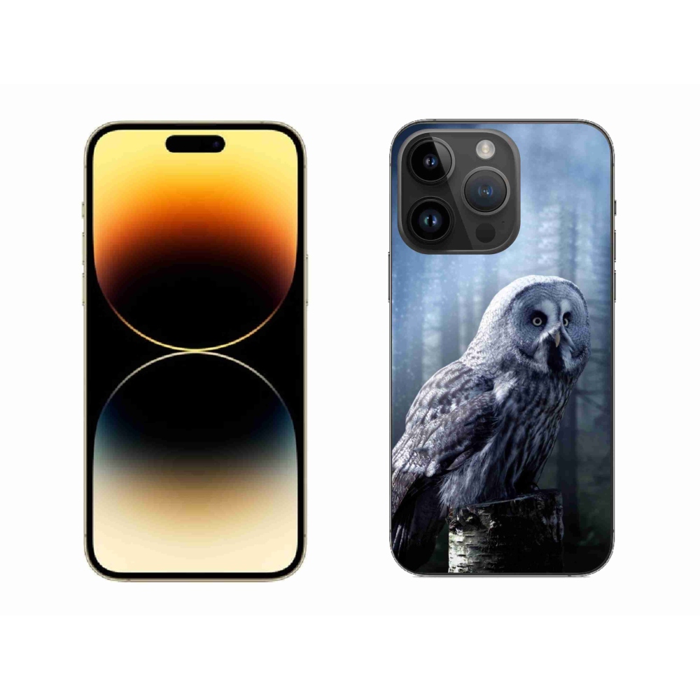 Zselés borítás mmCase iPhone 14 Pro Max készülékhez - bagoly