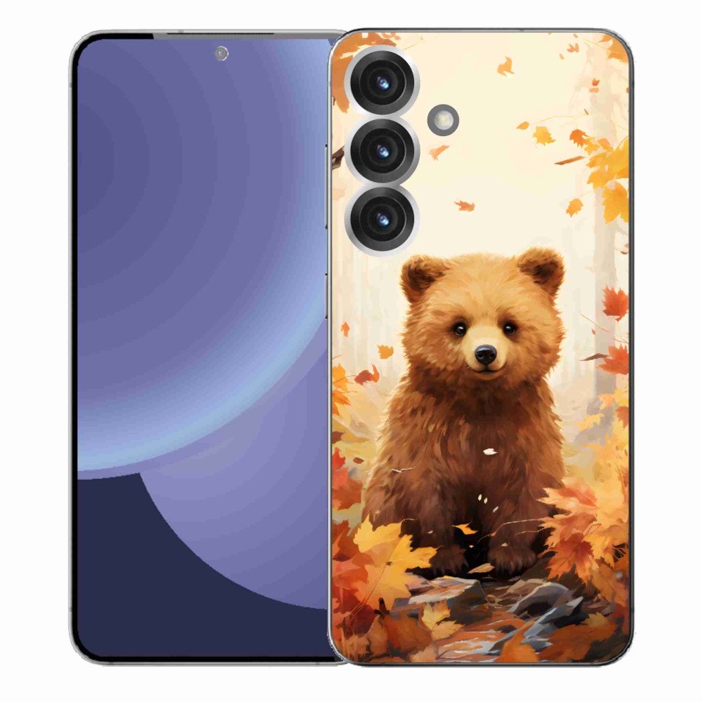 Zselés borítás mmCase Samsung Galaxy S25+ készülékhez - medve az erdőben