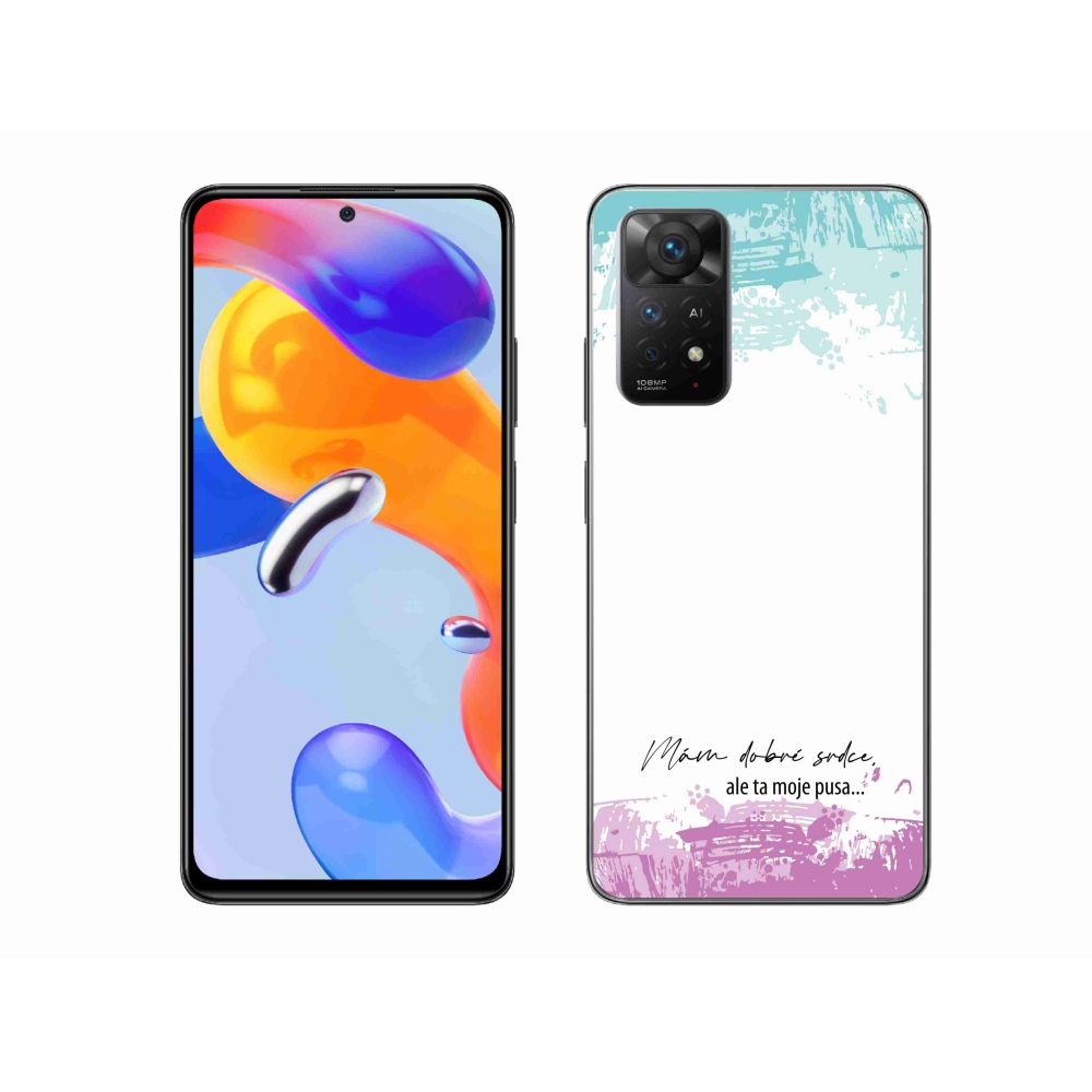 Gél borító mmCase a Xiaomi Redmi Note 11 Pro 4G/5G-hez - vicces szöveg 3 fehér háttérrel