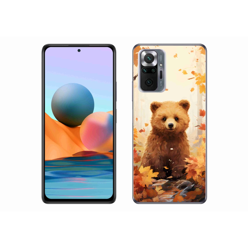 Gél borítás mmCase a Xiaomi Redmi Note 10 Pro számára - medve az erdőben