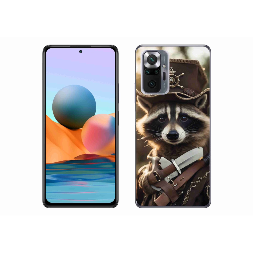 Gél borítás mmCase a Xiaomi Redmi Note 10 Pro számára - mosómedve egyenruhában