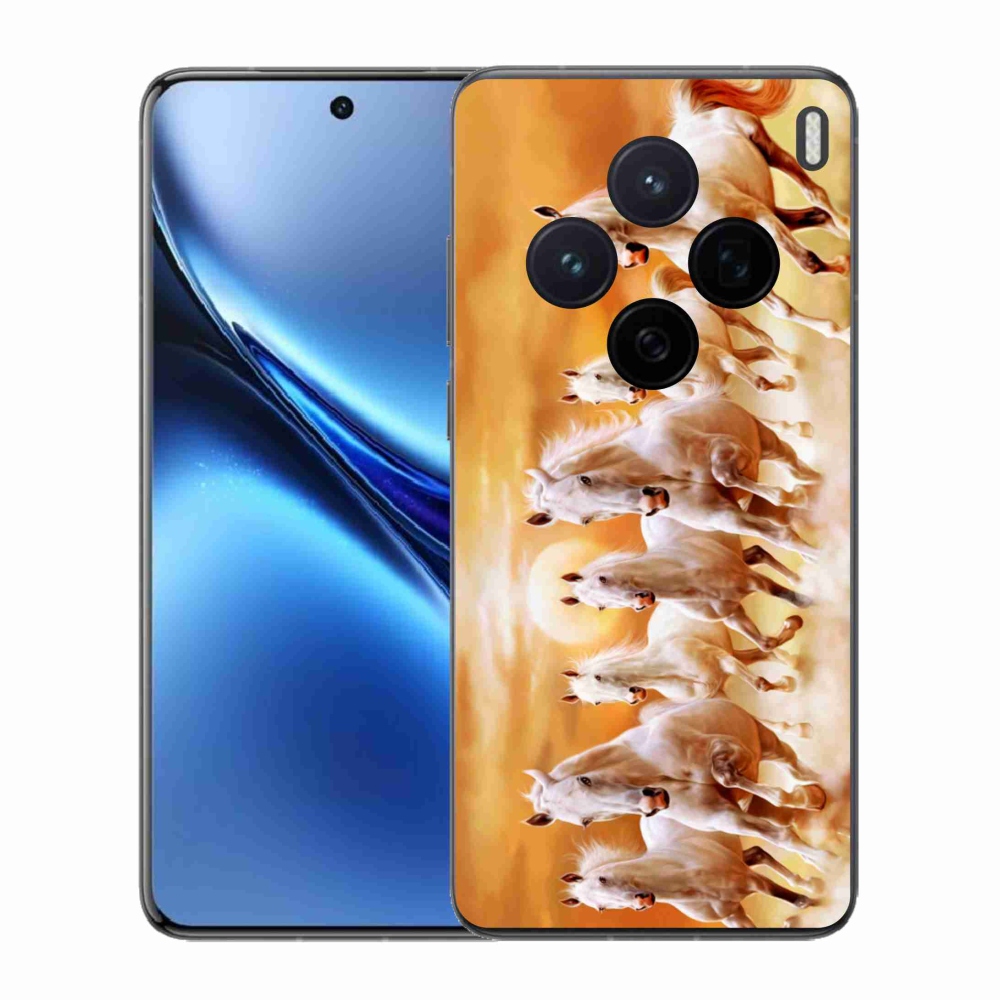 Zselés borítás mmCase a Vivo X200 5G-hez - lovak 2