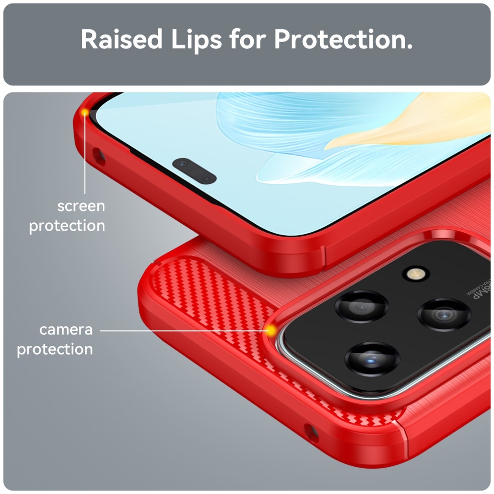 Szénálló zselés tok a Honor 200 Lite 5G készülékhez - piros