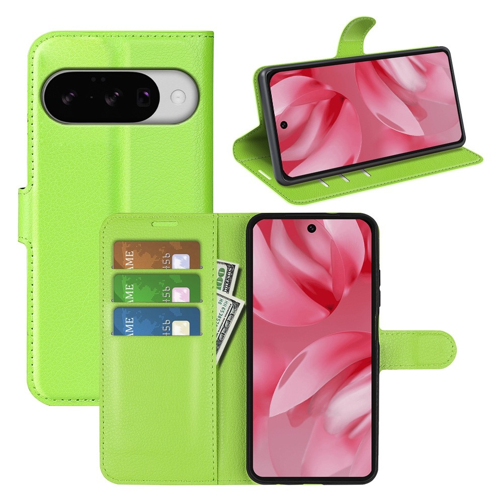 Litchi könyv tok a Google Pixel 10 számára - zöld