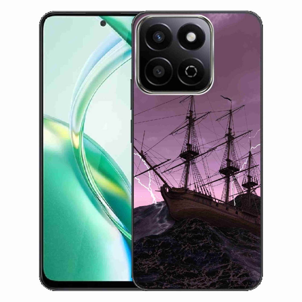 Zselés borítás mmCase a Honor 200 Smart 5G számára - hajó a viharban