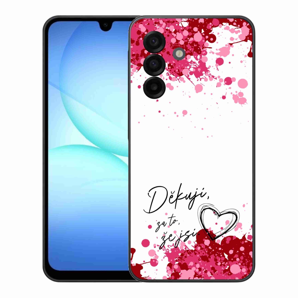 Gél borítás mmCase Samsung Galaxy A17 4G/5G - text in love 2 fehér háttér