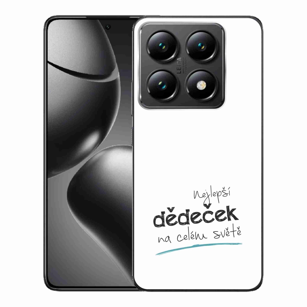 Gél borító mmCase a Xiaomi 14T Pro - a legjobb nagypapa 3 fehér háttérrel